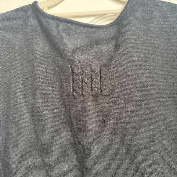 Vintage Marisa Christina Cardigan Sweater Christmas Collection 2003 Size L Black - Picture 7 of 7